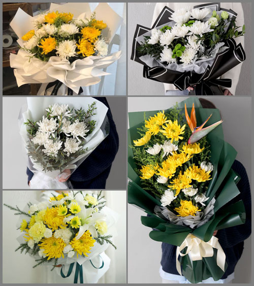 贵州毕节市威宁县龙街镇龙河村白事花束代送